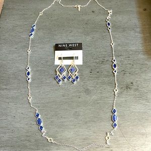 Nine West fashion necklace with matching earrings set